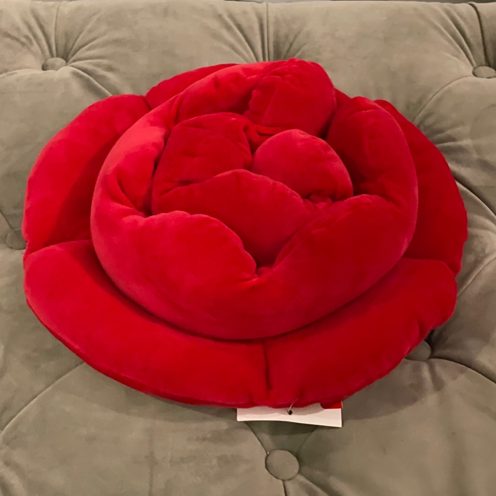 Tiny Dreamers Rose Throw Pillow
